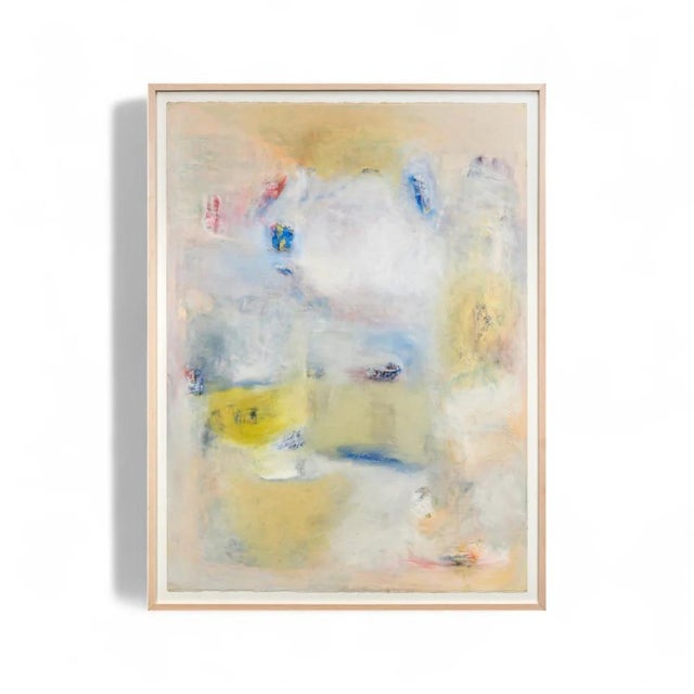 Abstract Painting in Oil on Paper