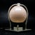 Table lamp made in Germany in the 30s. It was made of metal and glass. It is preserved in good condition, has small traces...