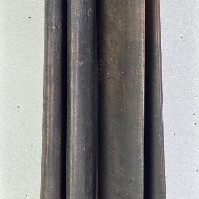 Rare to Market Set of 4 Primitive Antique Cobbler's Wood Boot Forms in Stained Black For Sale - Image 13 of 16