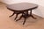 Baker Furniture Style Georgian Mahogany Double Pedestal Extension Dining Table, Newly Refinished For Sale - Image 9 of 15
