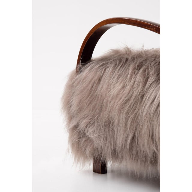 Scandinavian Armchairs in Long Haired Sheepskin, 1950s, Set of 2 For Sale - Image 6 of 12