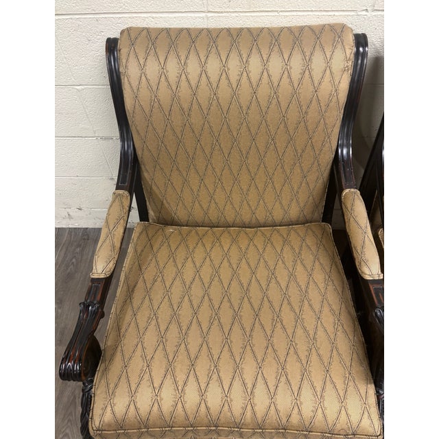 Vintage c.r. Laine French Louis XVI Style Designer Accent Chairs - Pair For Sale - Image 11 of 17