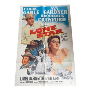 Original Lone Star Movie Poster From 1951 For Sale