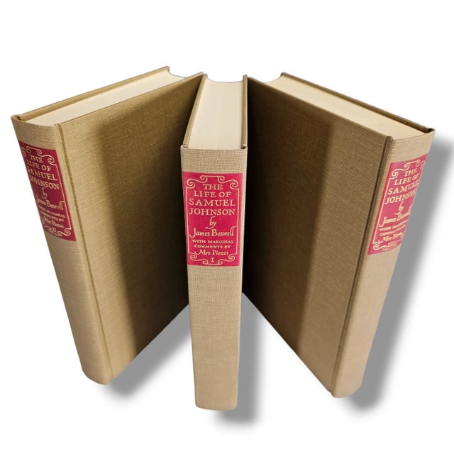 Book Set the Life of Samuel Johnson by Boswell 3 Volume Set W/ Case For Sale - Image 10 of 12
