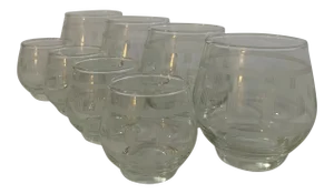Vintage Mid-Century Roly Poly Glassware - Set of 8