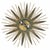 Vintage Gilt Sunburst Wall Light with Textured Dome, 1950s For Sale - Image 4 of 14