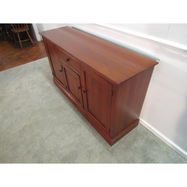 American Ethan Allen American Impressions Solid Cherry Sideboard For Sale - Image 3 of 10