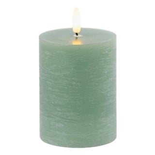 FIA Wick Green Pillar Candle (Set of 2) For Sale