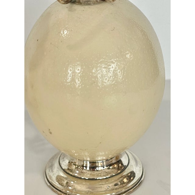 English Silver Ostrich Eggs Candelabras, Attributed to Anthony Redmile For Sale - Image 9 of 12