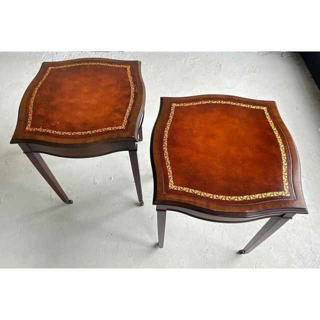 1980s Vintage English Regency Tea Tables - a Pair For Sale - Image 4 of 9