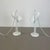 Set of 2 table lights. Age: 1970s Description: set of 2 original 70s german modernist table Lights made of solid metal...
