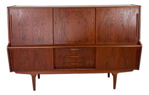 1960s Henning Jorgensen Style Teak Danish Modern Highboard