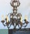 Vintage Scrolling Iron Chandelier For Sale - Image 4 of 11