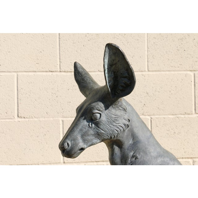 Vintage Kangaroo Bronze Statue by J. Daste For Sale In Los Angeles - Image 6 of 12