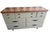 1960s Mid-Century Modern Walnut & Sage Green Lowboy Dresser Professionally Refinished For Sale - Image 5 of 8