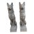 Large Pair of Pharaoh/Ibizan Hound Garden Statues by Pennoyer Newman For Sale