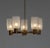 Large Brass Chandelier by Doria Leuchten, 1960 For Sale - Image 4 of 8