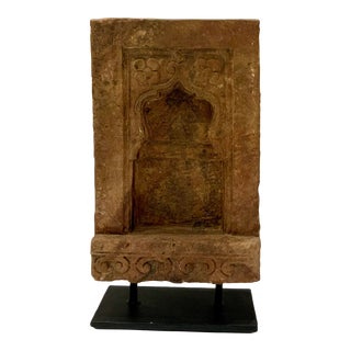Antique Terracotta Palace Fragment on Stand Sculpture For Sale