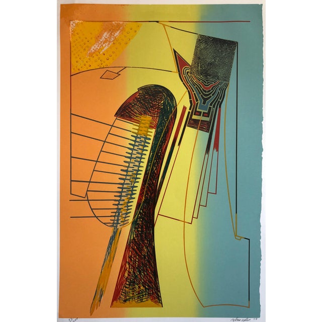 William Schwedler, Surrealist Architectural Landscape "Fall for it" 1970s Chicago Modernist, 1978 For Sale
