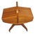 Mid-Century German Sewing Table on Casters in Walnut with Removable Oak Inserts, 1960s For Sale