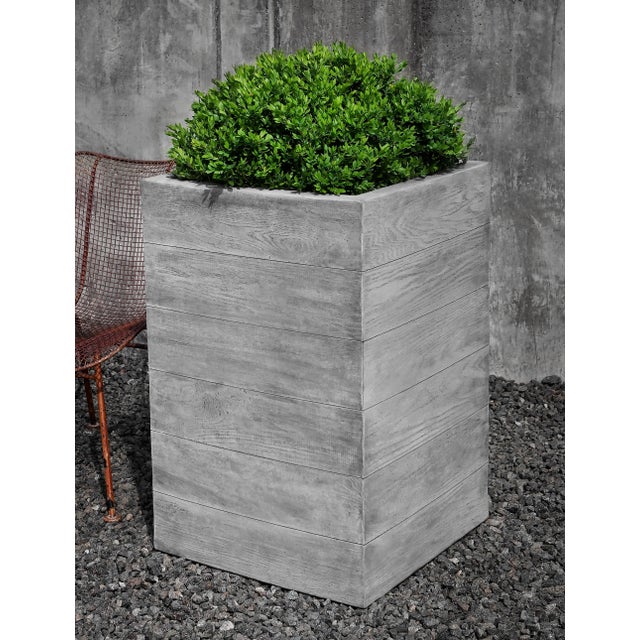 Contemporary Chênes Brut Tall Box Planter For Sale - Image 3 of 3