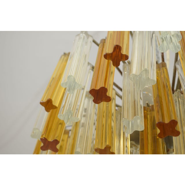 Quadrilobe Chandelier from Venini, 1970s For Sale - Image 4 of 11