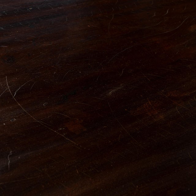 18th Century Dark Oak Side Table With Two Drawers For Sale - Image 15 of 17