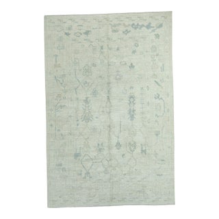 Turkish Oushak Rug 6'1" x 9'2" #19401 For Sale