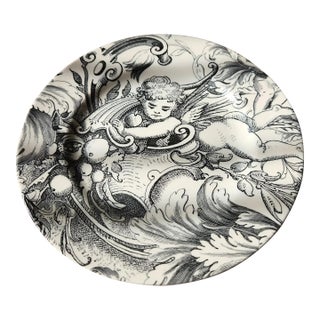 1990s English Copeland & Garrett Spode Vintage Cherub Plate For Sale