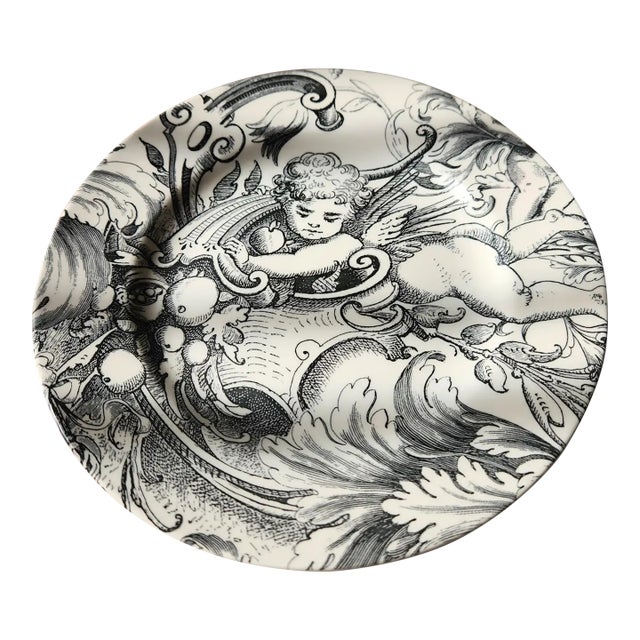 1990s English Copeland & Garrett Spode Vintage Cherub Plate For Sale