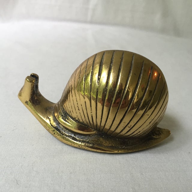Vintage Brass Snail Chairish