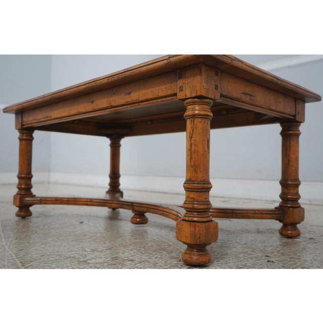 Guy Chaddock Country Distressed Coffee Cocktail Table For Sale In Philadelphia - Image 6 of 13