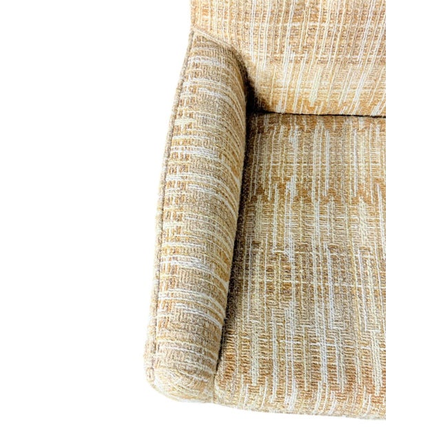 1950s Jens Risom Club Lounge Chair With Walnut Frame For Sale - Image 11 of 13