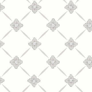 Sample - Borastapeter Linné Wallpaper in Grey and Silver For Sale