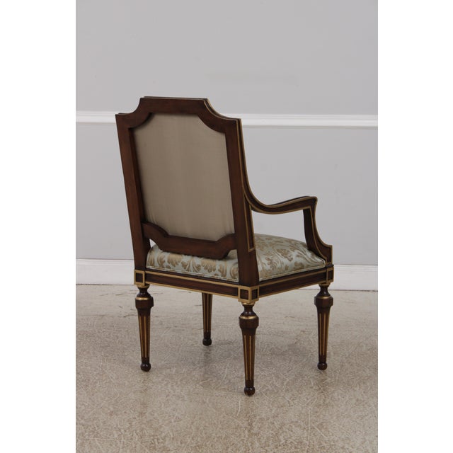 EJ Victor Set of 10 Ej Victor French Louis XVI Dining Room Chairs For Sale - Image 4 of 18