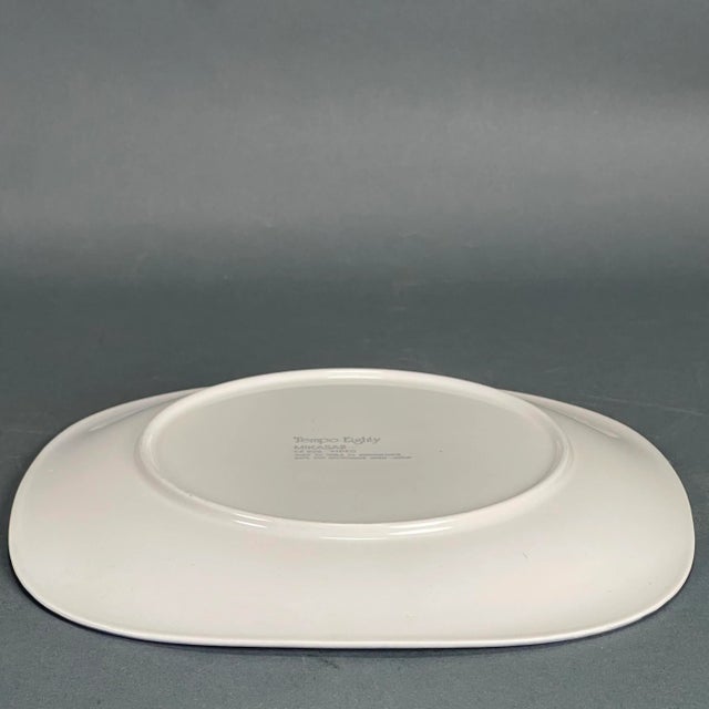 Ceramic Vintage 1980's Mikasa Tempo Eighty Video Color Block Square Dinner Plates- Set of 4 For Sale - Image 7 of 12