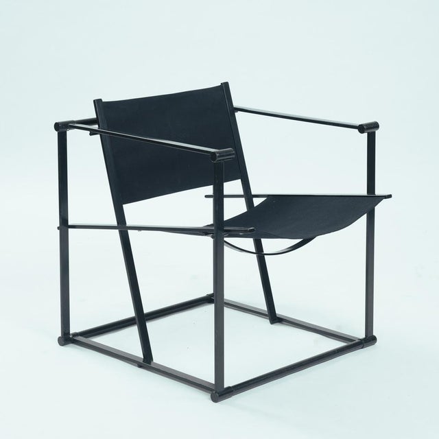 Cubic Leather and Steel FM60 Easy Chair by Radboud Van Beekum for Pastoe, 1980s For Sale - Image 17 of 17