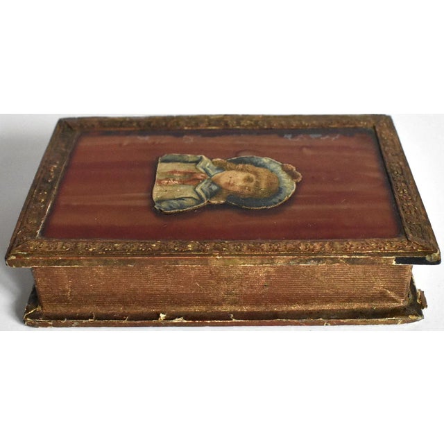 Early 20th Century Vintage French Faux Book Jewelry Box For Sale - Image 10 of 11