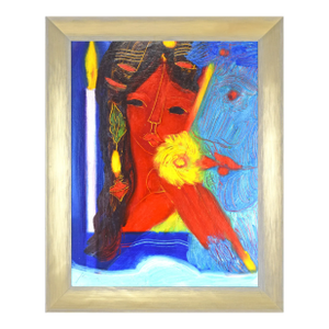 Vibrantly Colored Fauvist Portrait Painting