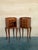 Pair of French Walnut Narrow Bedside Tables With Three Drawers For Sale - Image 11 of 17