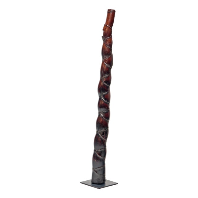 Chinese Buddha Belly Bamboo Pipe, C. 1900 For Sale