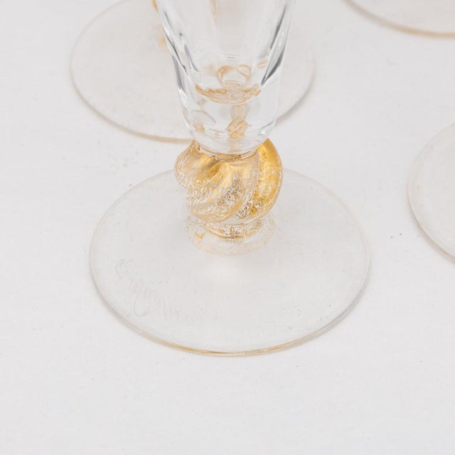 20th Century Italian Carafes & 12 Glasses by Italo Varisco, Venice, Set of 14 For Sale - Image 10 of 13