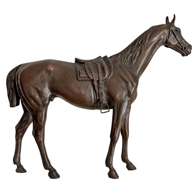 Bronze Thoroughbred Horse Sculpture For Sale In Chicago - Image 6 of 18