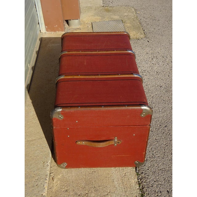 Vintage Cabin Trunk, 1930s For Sale - Image 11 of 18
