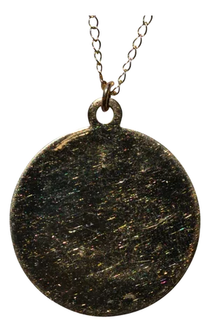 The Valley Oak: Yellow Gold Engravable Disk Necklace