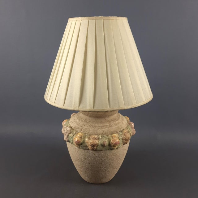 Ceramic Table Lamp with Fruits in Relief from Bitossi, 1960s For Sale - Image 13 of 13
