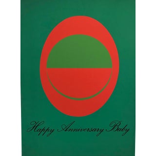 Original 1976 Vittorio Limited Edition Poster, Happy Anniversary Baby For Sale