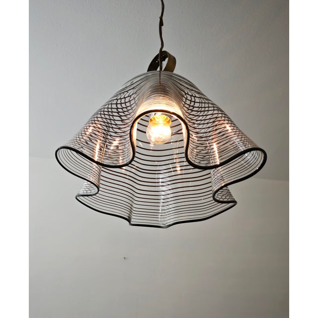 Metal Murano Blown Glass Pendant Lamp from Design Italia, 1970 For Sale - Image 7 of 18