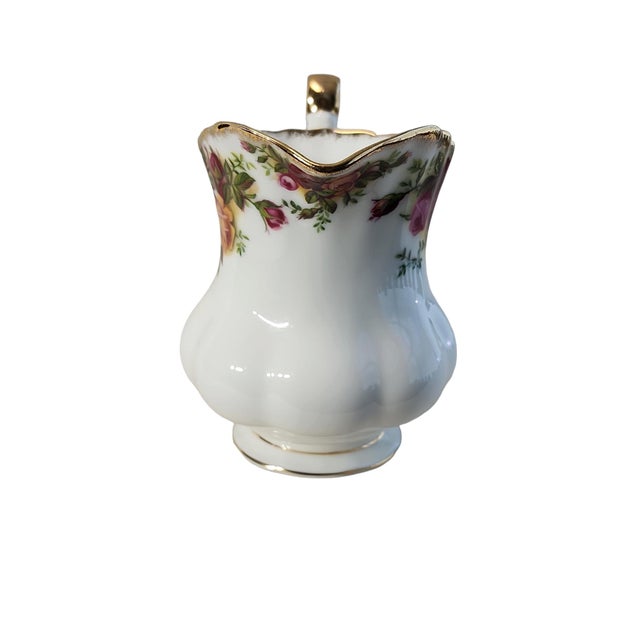 Early Royal Albert China, Harold Holdcroft era, superb condition creamer in Old Country Roses pattern, circa 1962-1973....