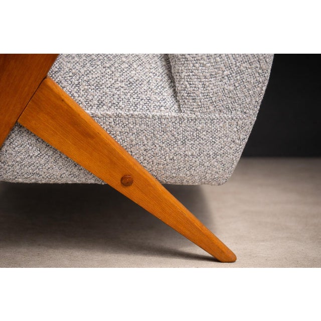 “Z” Armchair in Pau Marfim Wood & Bouclé by José Zanine Caldas, Brazil, 1950s - Lot 376 For Sale - Image 10 of 11